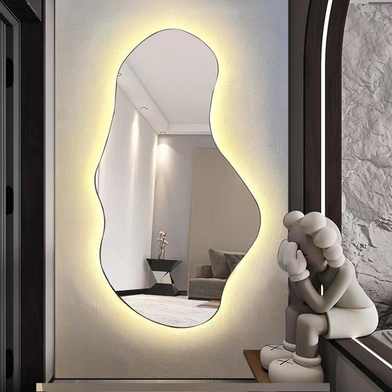 101 Irregular Shape Frameless Backlit Wall Mirror