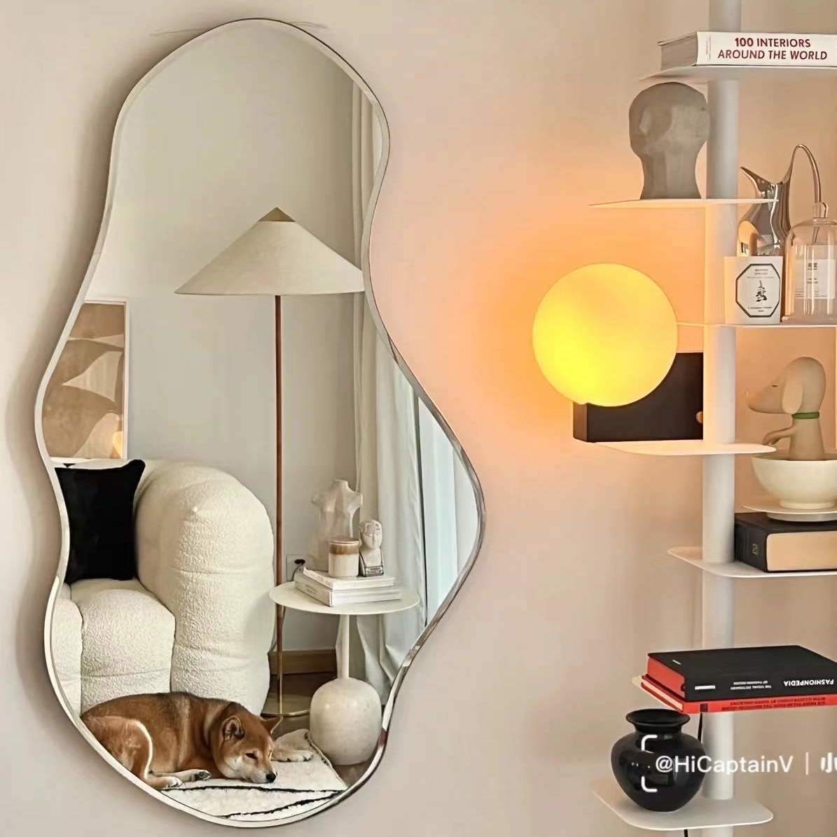 101 Irregular Shape Frameless Backlit Wall Mirror