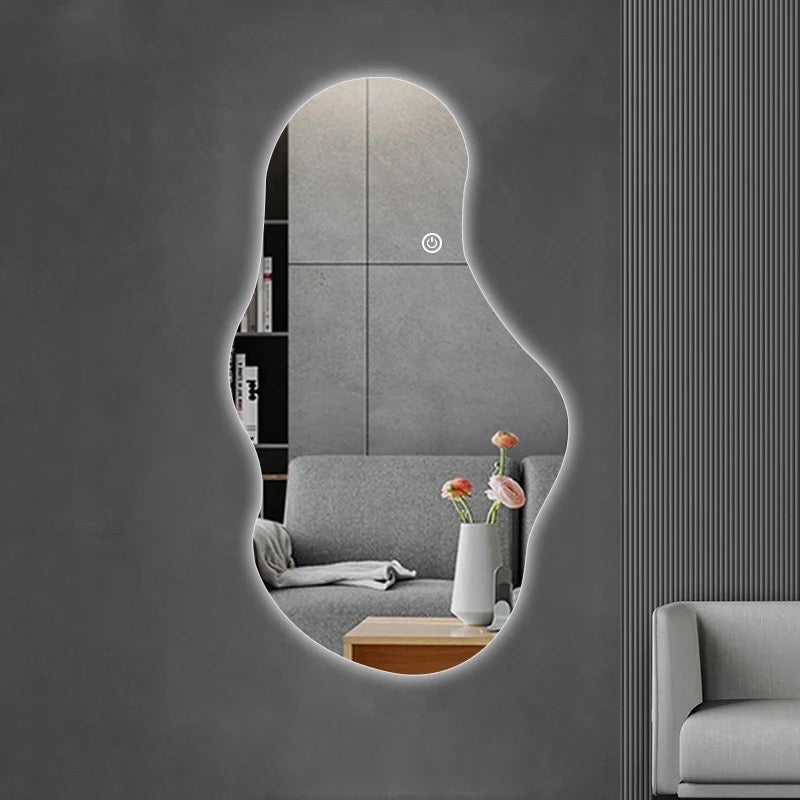 101 Irregular Shape Frameless Backlit Wall Mirror