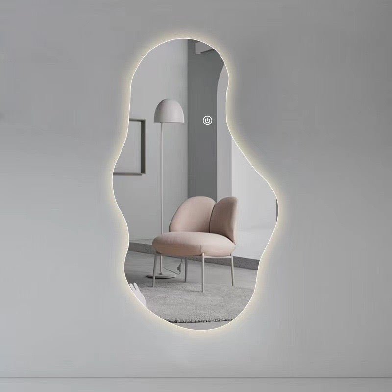 101 Irregular Shape Frameless Backlit Wall Mirror