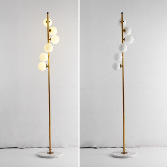 6X marble base floor lamp