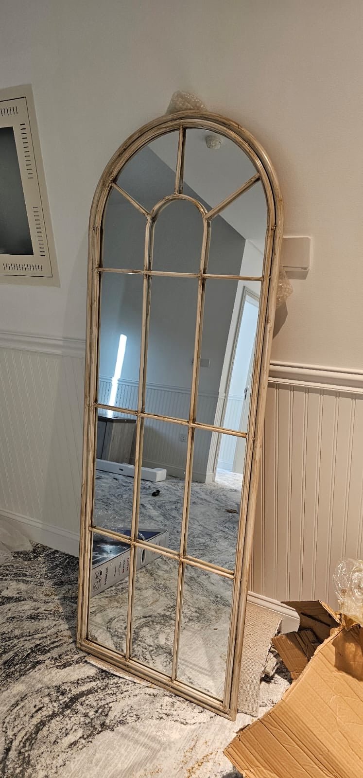 ALDA off white arch mirror Large size