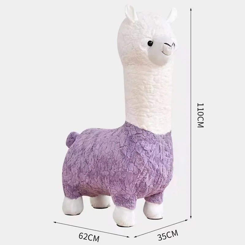 Alpaca design kids stool