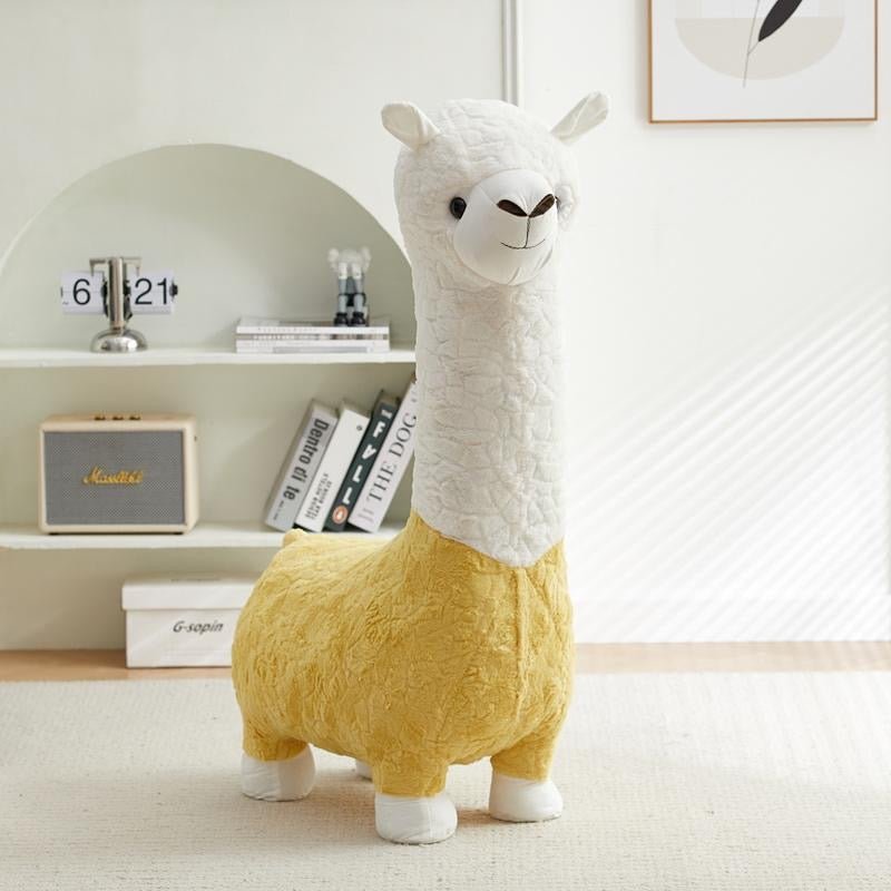 Alpaca design kids stool