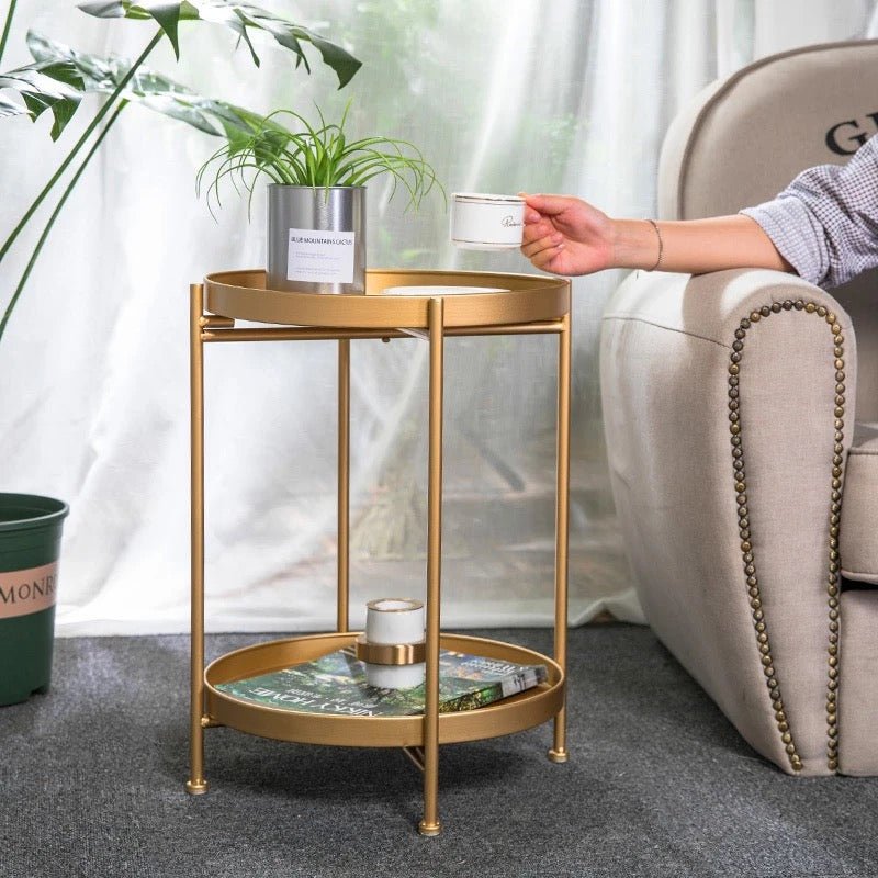 ANTI RUST METAL SIDE TABLE - SHAGHAF HOME