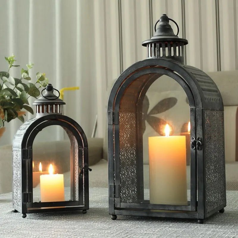 Antique design lantern set ( 2 pieces )