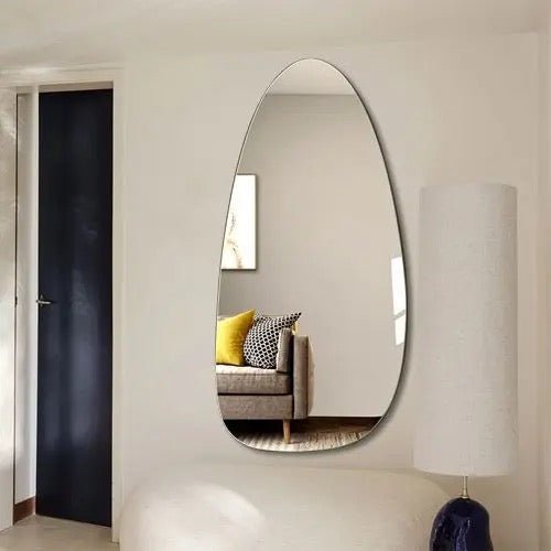 Asymmetrical backlit  LED mirror