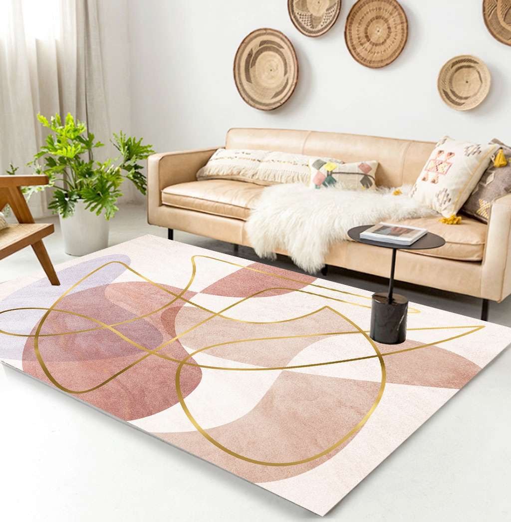 AVALIN pink texture Rug