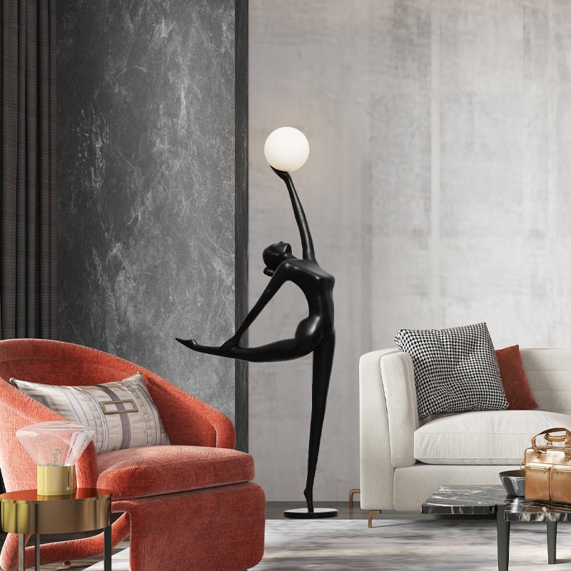 Ballerina sculpture floor lamp