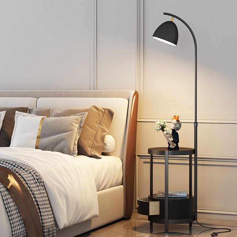 Baracela black floor lamp