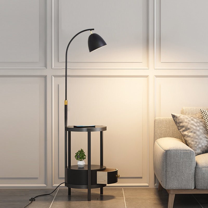 Baracela black floor lamp