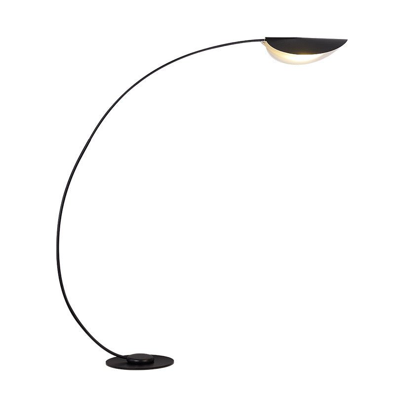 Black arch floor lamp