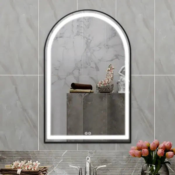 Black arch vanity mirror 60X90 CM