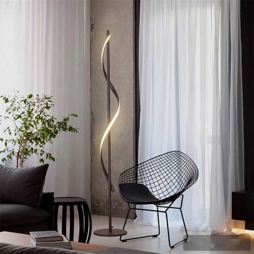 Black floor lamp 0071