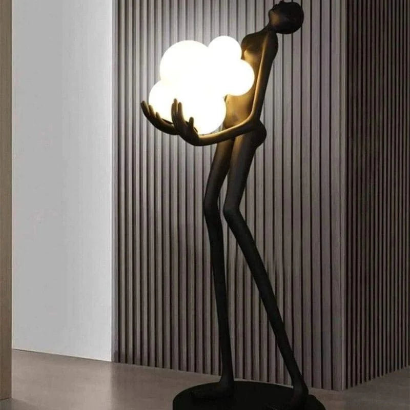 Black novelty floor lamp