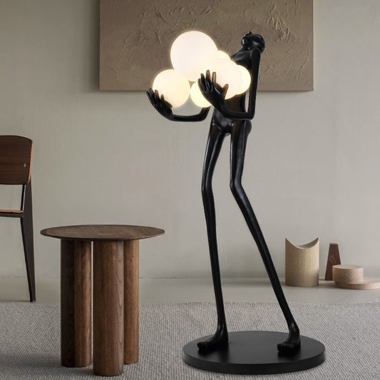 Black novelty floor lamp