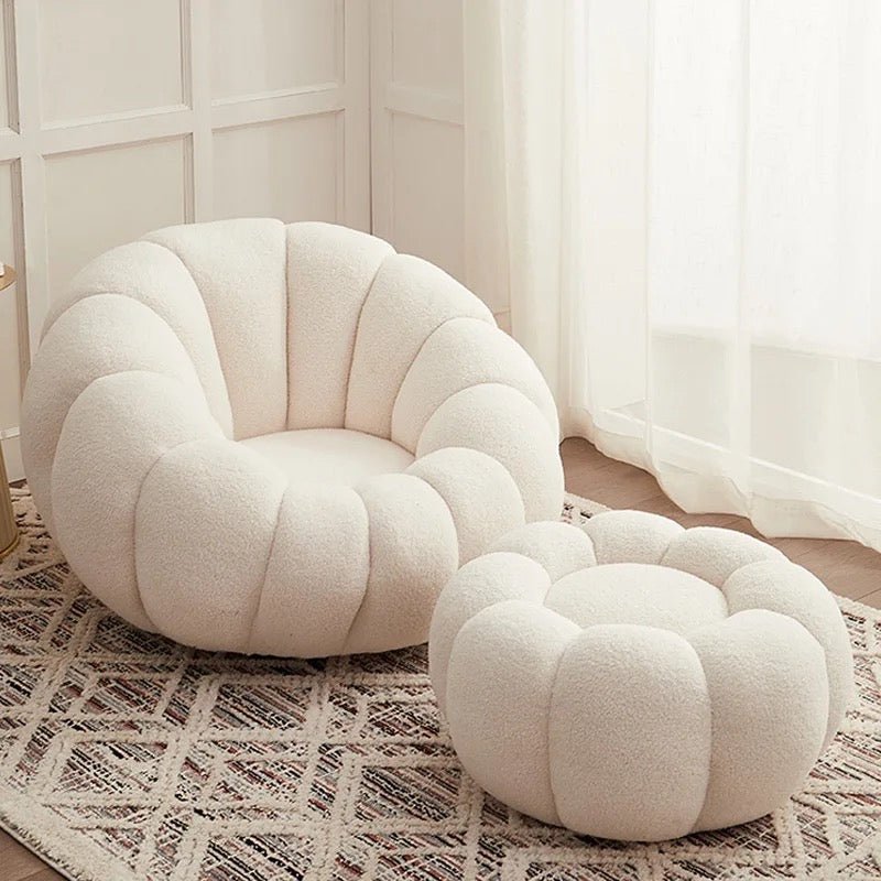 Boucle Rotatable Sofa Set