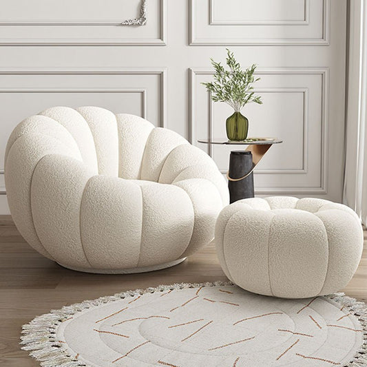 Boucle Rotatable Sofa Set