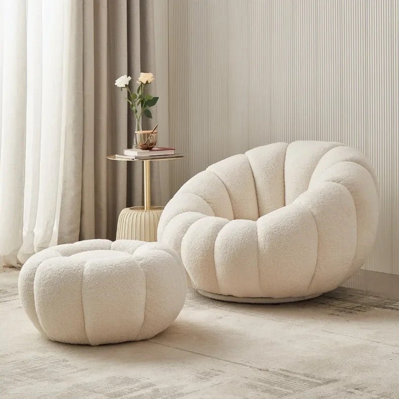 Boucle Rotatable Sofa Set