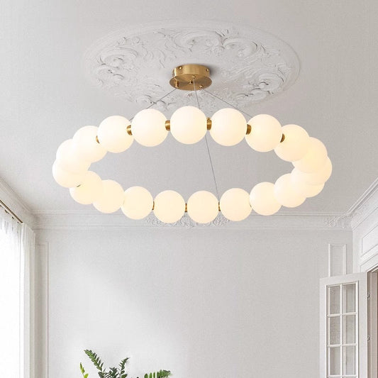 Bubble ring chandelier