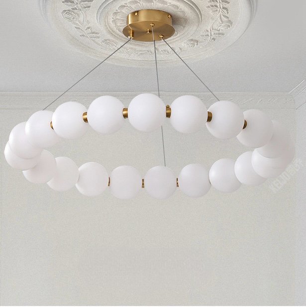 Bubble ring chandelier