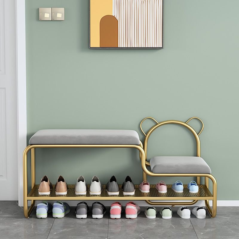 Bunor footstool with shoes shelf