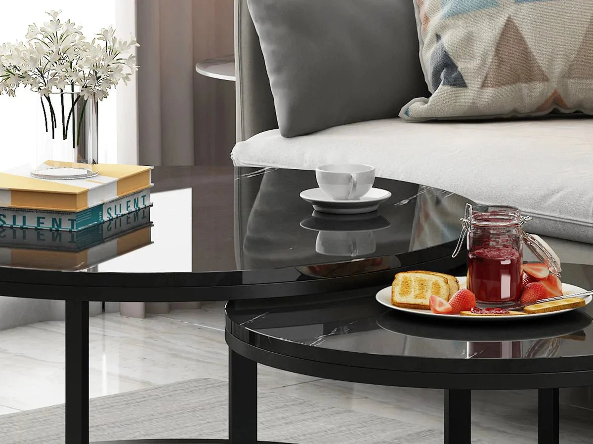 Cornoro marble coffee table set