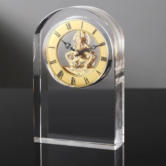 Crystal Arch Table Clock