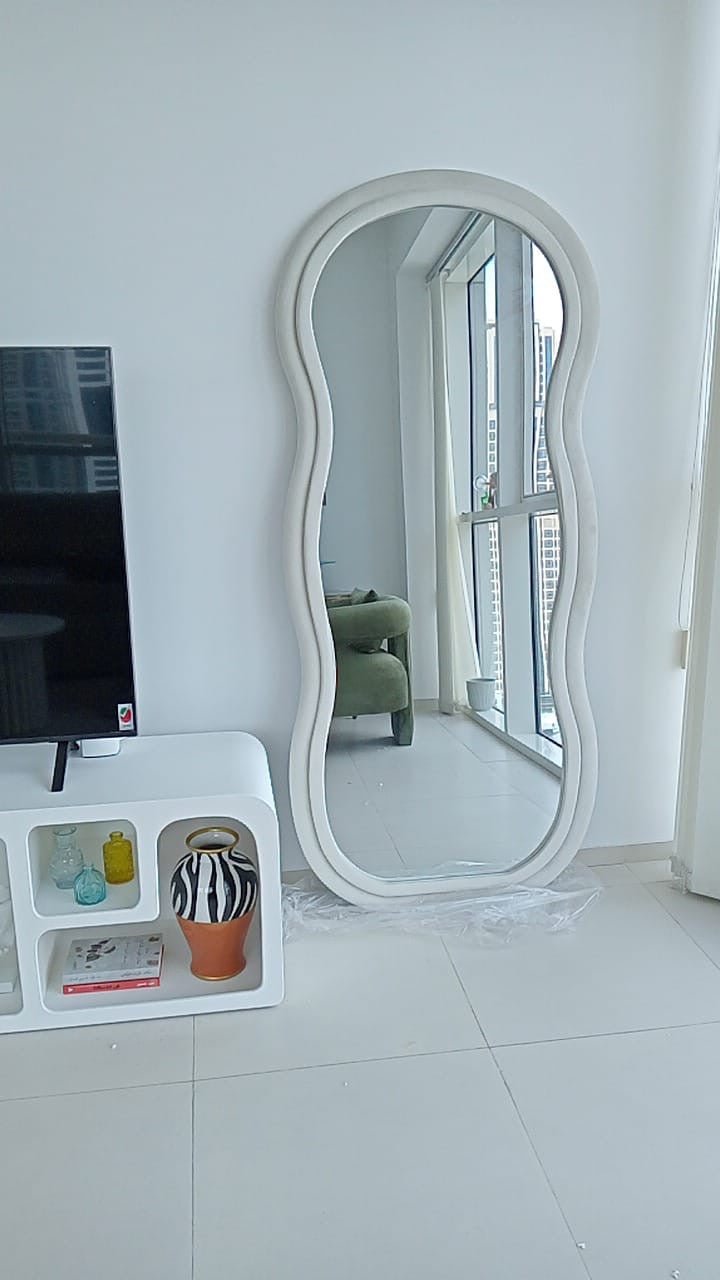 Curvy squiggle full length mirror