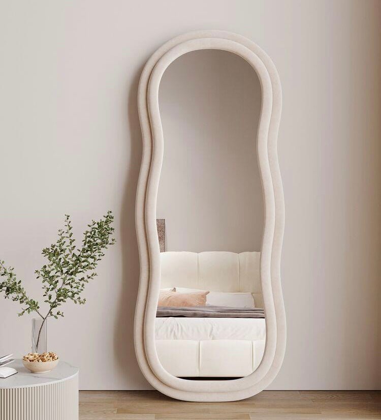 Curvy squiggle full length mirror