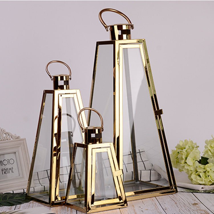 Decoration lanterns set gold