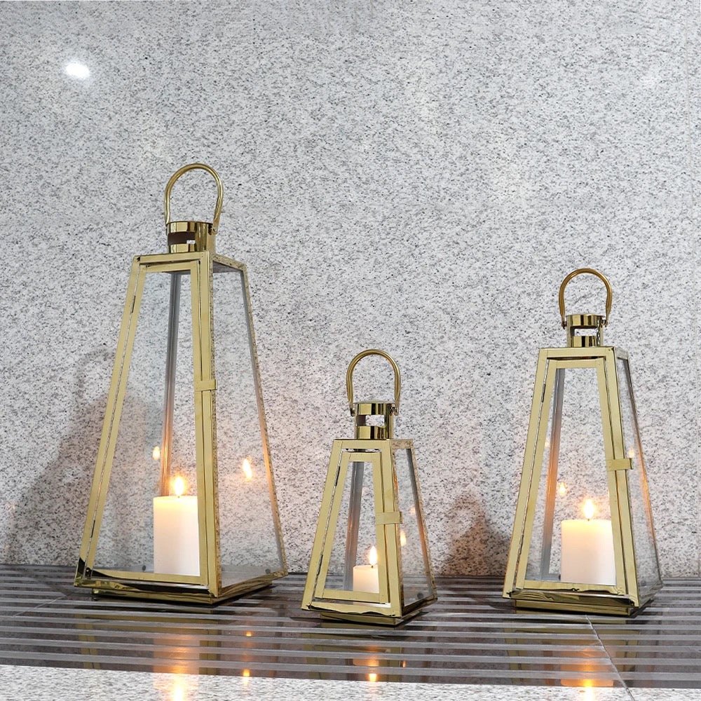 Decoration lanterns set gold