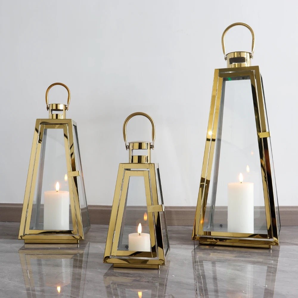 Decoration lanterns set gold