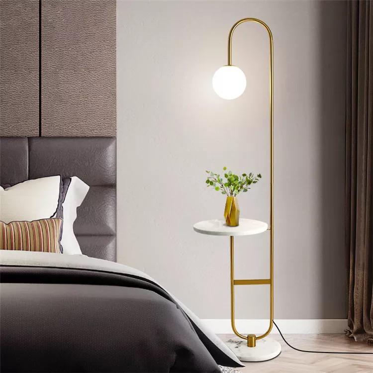 Double Marble floor lamp