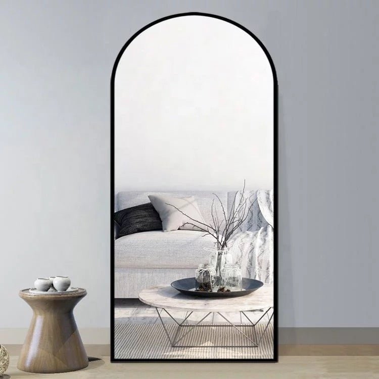 Full Length Half Moon Arch Mirror (Black)