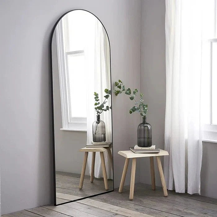 Full Length Half Moon Arch Mirror (Black)