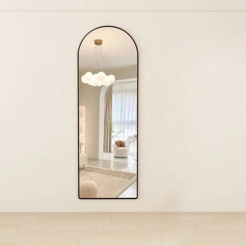 Full Length Half Moon Arch Mirror (Black)