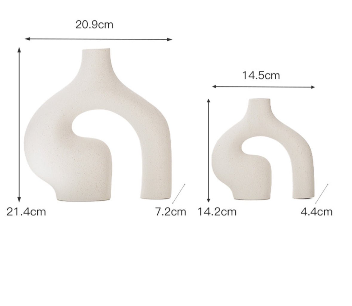 Grandee Modern ceramic vases set