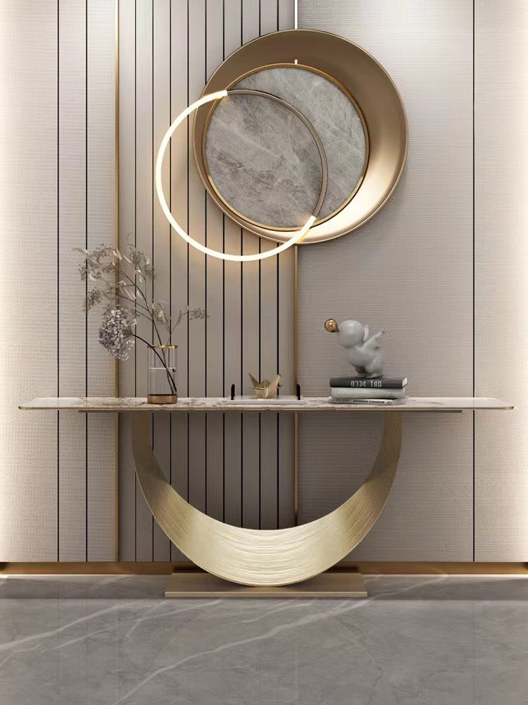 Moon shape console table