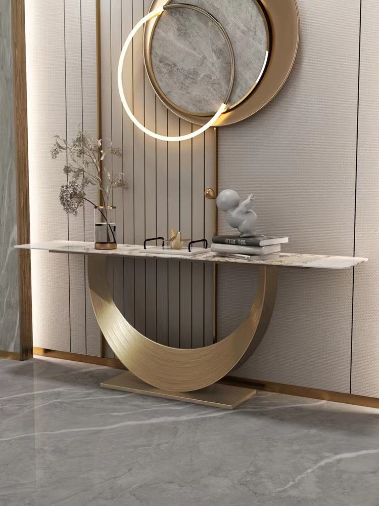 Moon shape console table