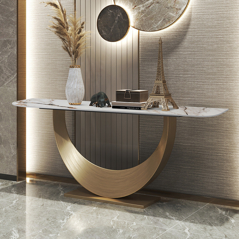 Moon shape console table