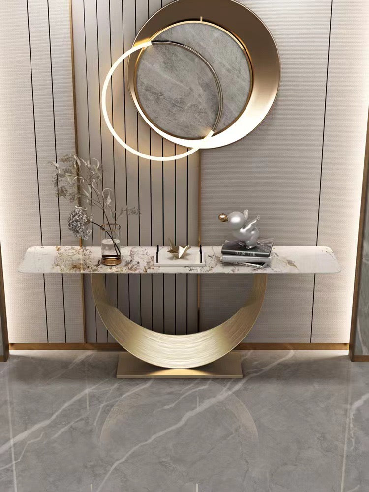 Moon shape console table