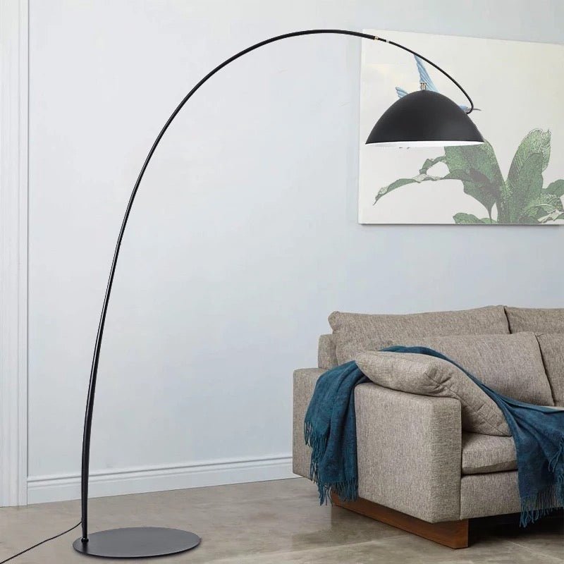 Large half moon floor lamp