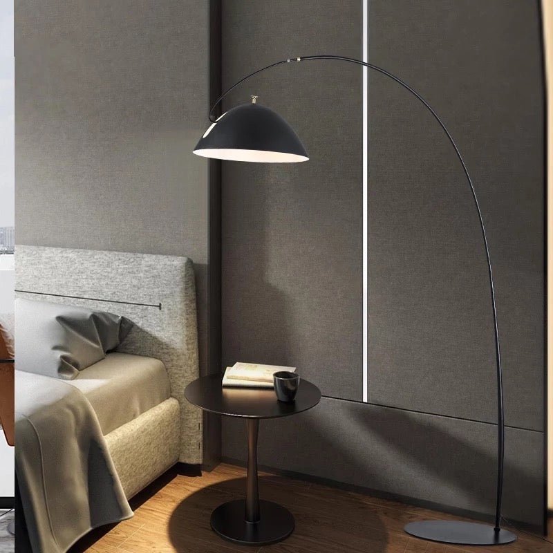 Large half moon floor lamp