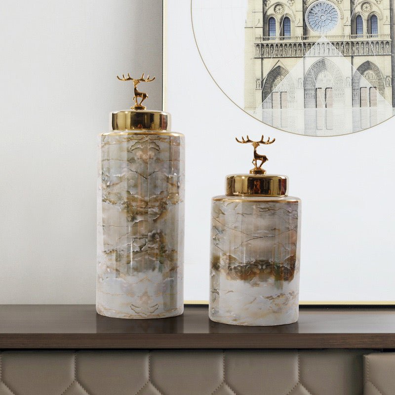 Luxury Marble Vases Set