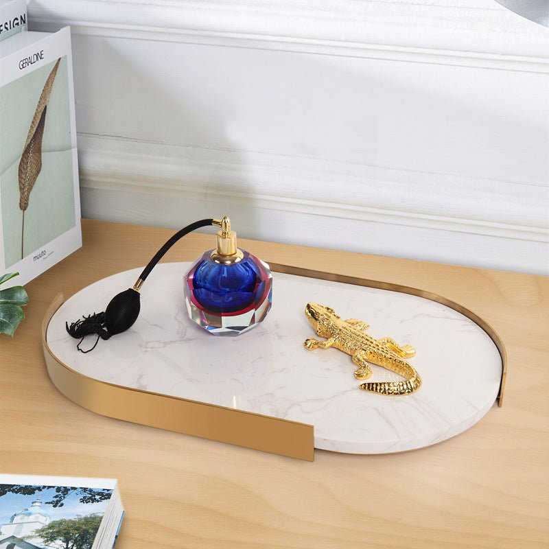 Marble oval tray