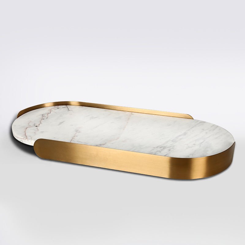 Marble oval tray