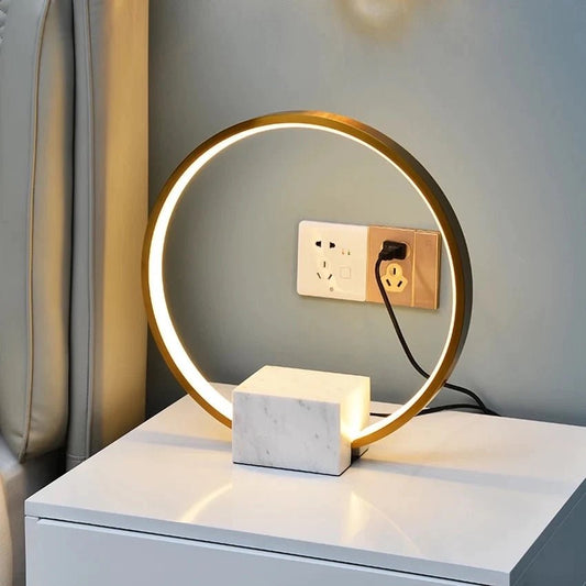 Marble ring Table lamp