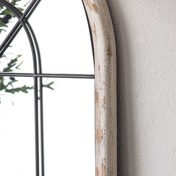 Med Century original wood arch Mirror