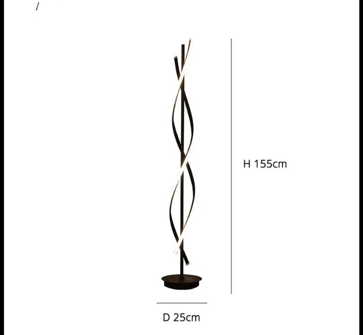 Metal Linear Shape Floor Lamp Modern Style